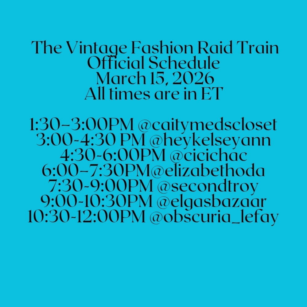 Like this post to Follow THE VINTAGE FASHION RAID TRAIN - Picture 3 of 3